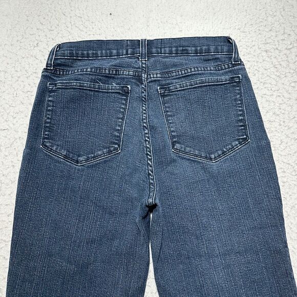 NYDJ Women's 6 (27x20) Cropped Capri Straight Leg Denim Jeans Navy Blue Stretch - Picture 7 of 12